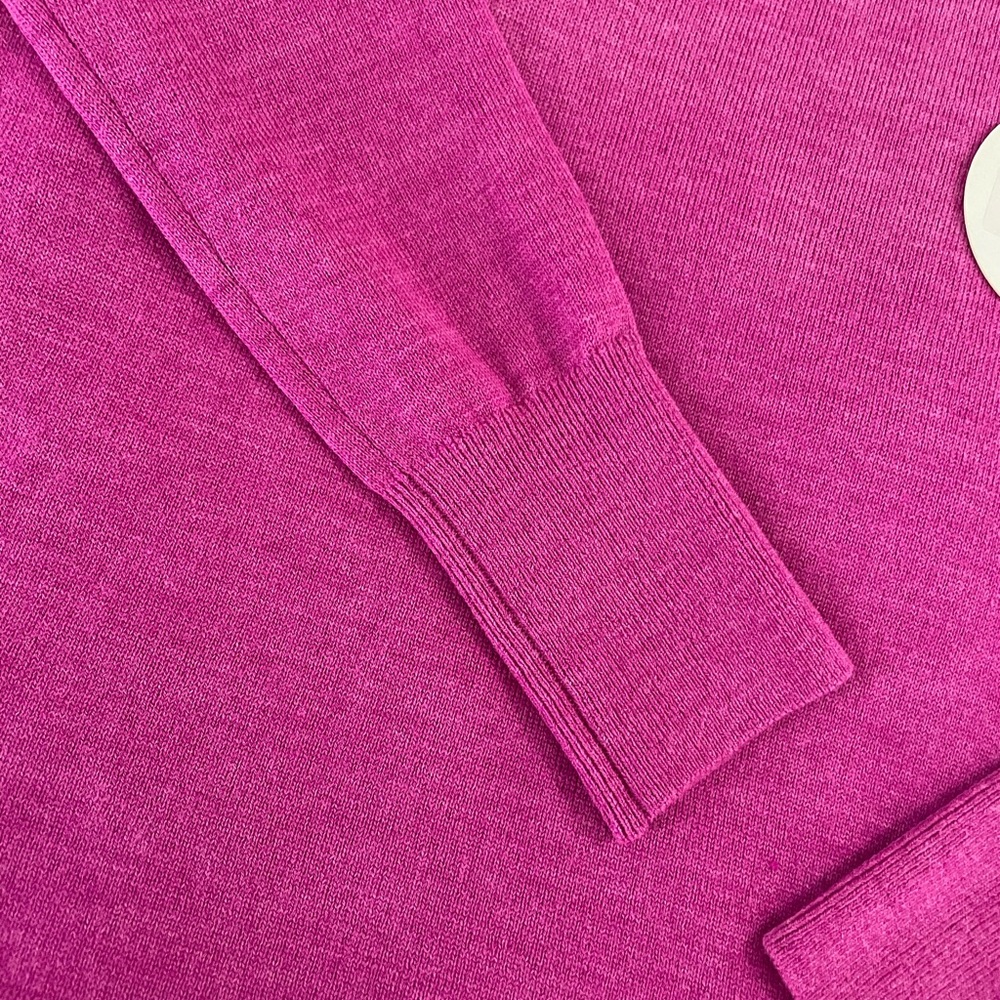 Staud urchin turtleneck sweater in fuchsia - Picture 5 of 5